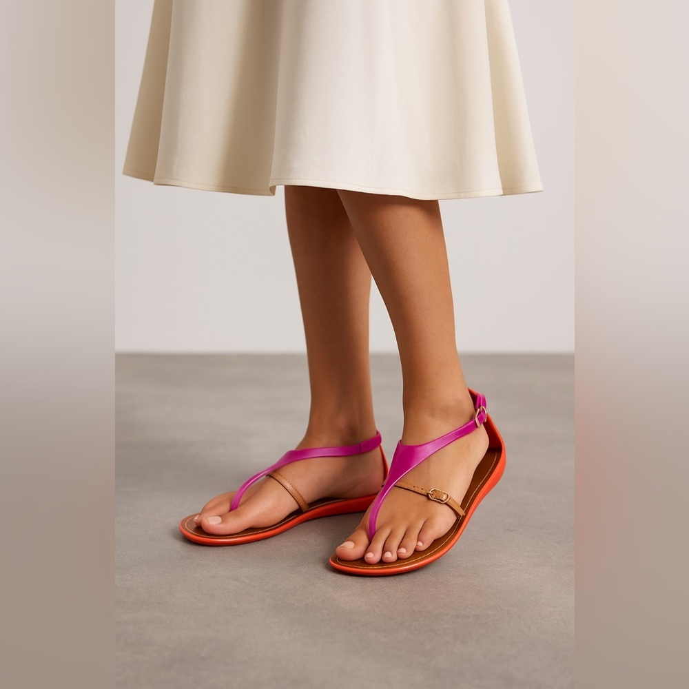 🌟🌟Sergio Rossi Multicolored Rubber Gladiator Sandals – Size 8.5🌟🌟 - Picture 11 of 11